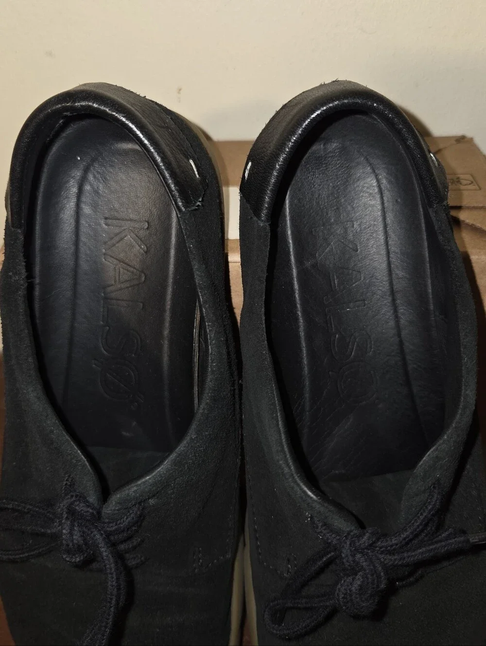 ​Kalso Earth Dawson Black Suede Negative Heel Comfort Oxfords Shoes  Mens 8 EUC